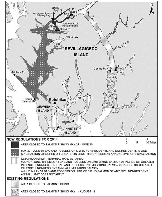2014 KING SALMON SPORT FISHING RESTRICTIONS FOR KETCHIKAN AREA MARINE WATERS